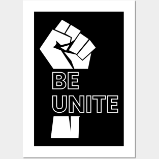 Be unite motivational typography design Posters and Art